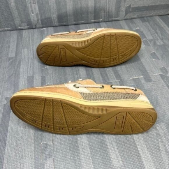 Sperry Top-Sider Boat Shoe Womens Size 7 Bluefish 2-Eye Tan - Picture 7 of 8